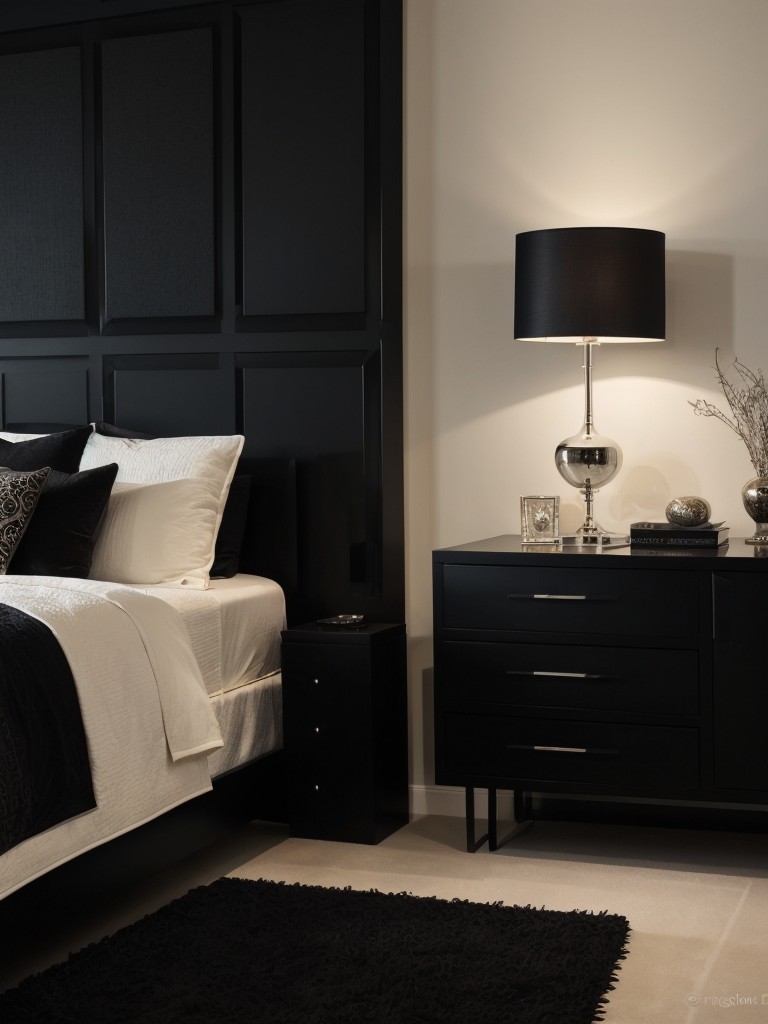 Chic Black Bedroom Designs: Embrace the Allure of Mixing Textures