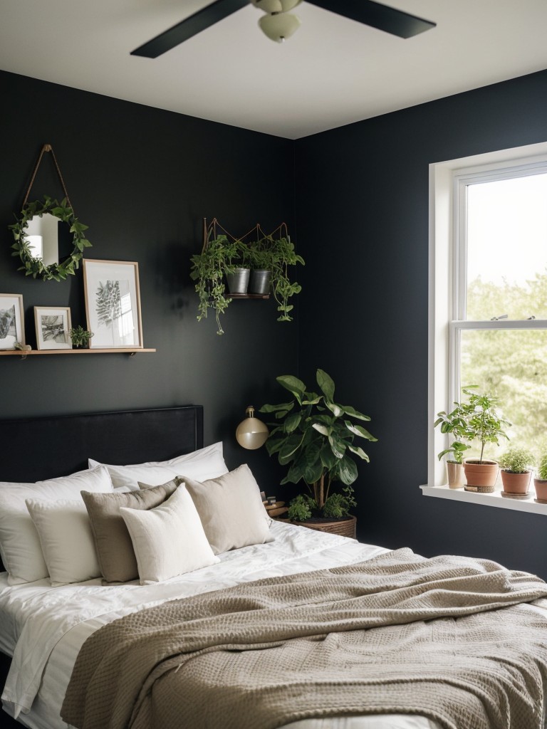 Black Bedroom Makeover: Bring Nature Inside with Plants!