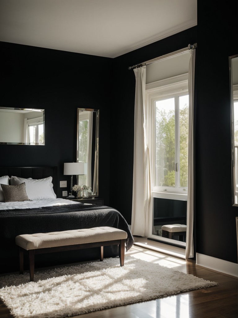 Sleek & Stylish: Transform Your Apartment with Black Bedroom Decor!