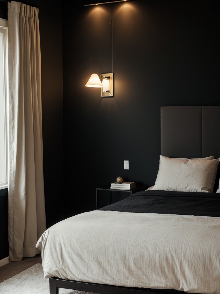 Black Bedroom Decor: Create a Mystical Ambience with Soft Lighting