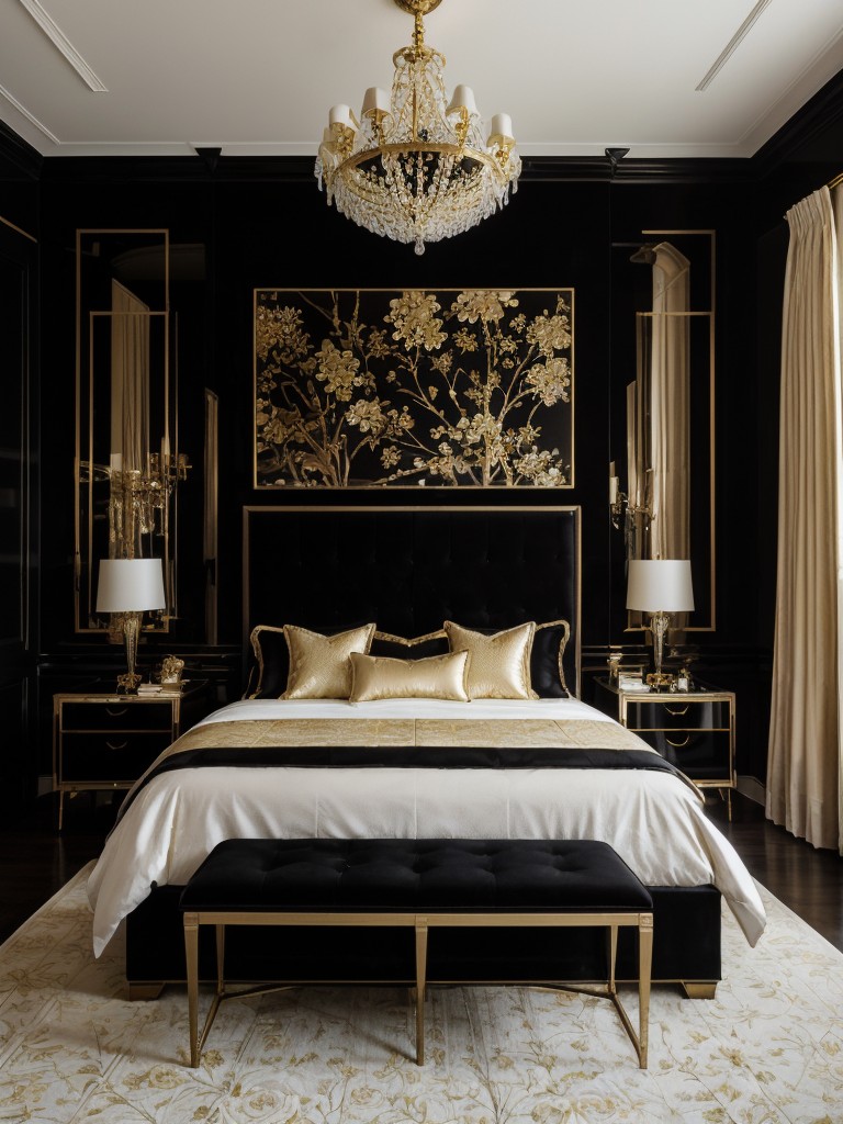 Classic Elegance: Stunning Black Bedroom Décor