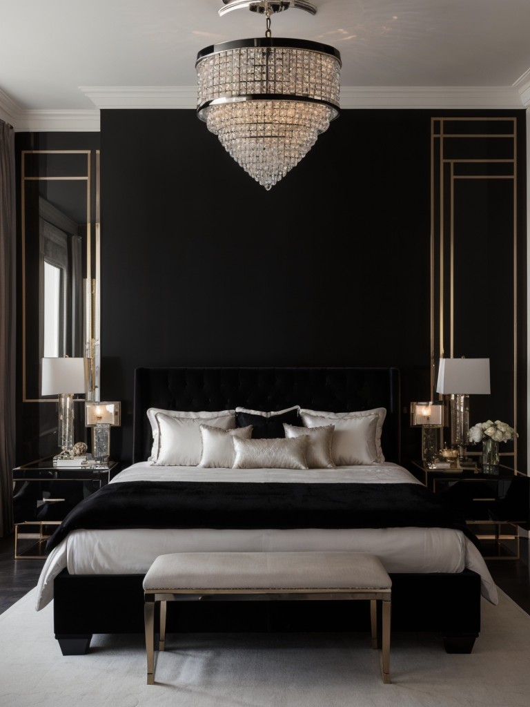 Chic Black Bedroom: Amp Up the Glamour in Your Apartment!