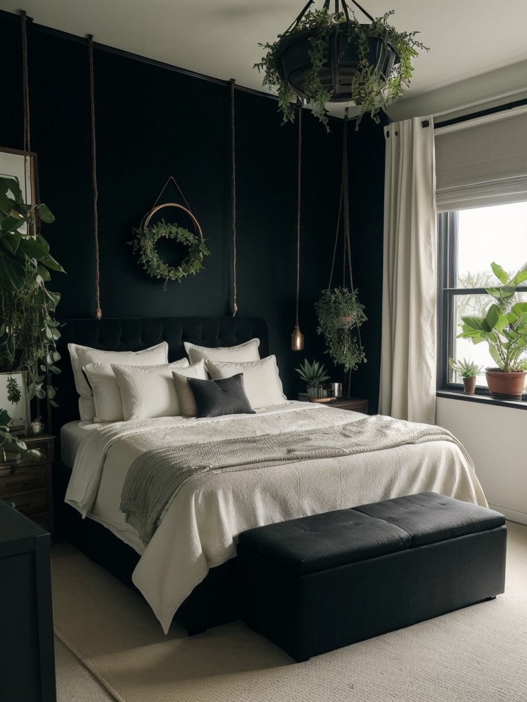 Elevate Your Apartment Vibes: Stylish Black Bedroom Inspo