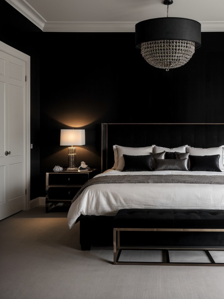 Sleek & Sophisticated: Luxe Black Bedroom Vibes