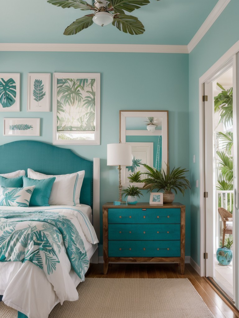 Teal Oasis: Create a Dreamy Apartment with Tropical Vibes!