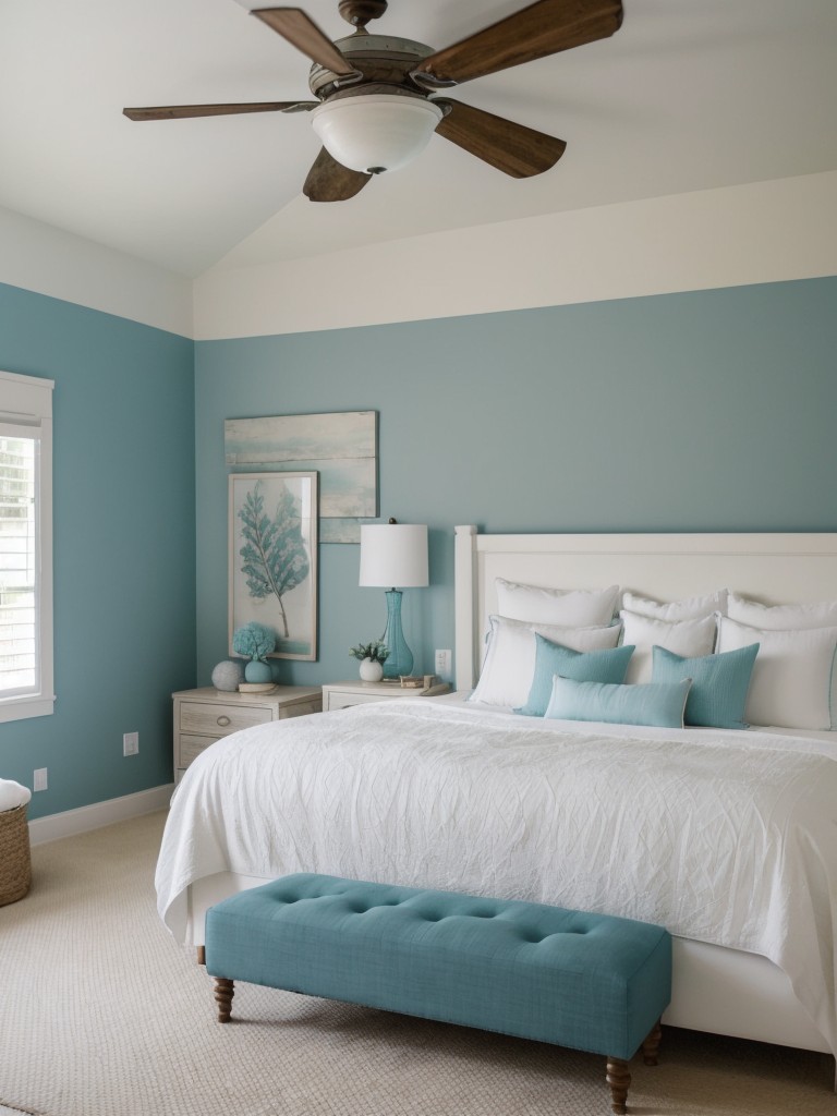 Coastal Teal Apartment: Breathtaking Bedroom Inspo