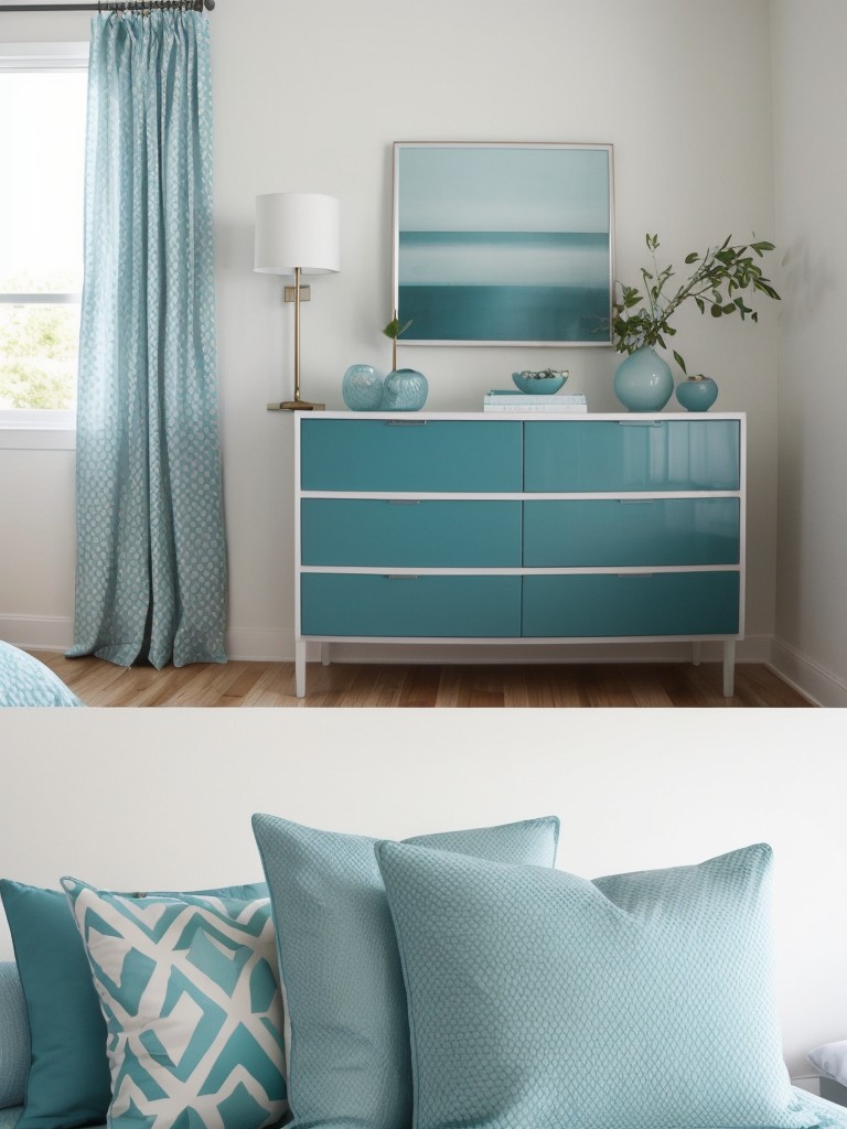 Teal and White: Modern Minimalist Apartment Inspiration