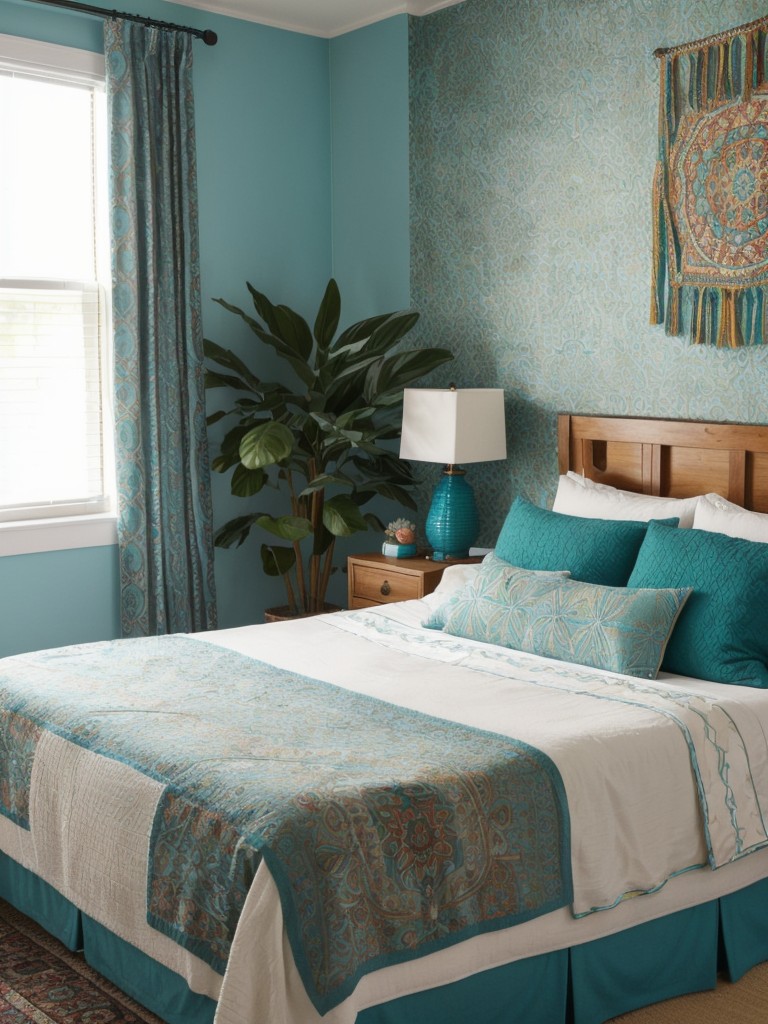 Boho Vibes: Create a Teal Oasis in Your Apartment