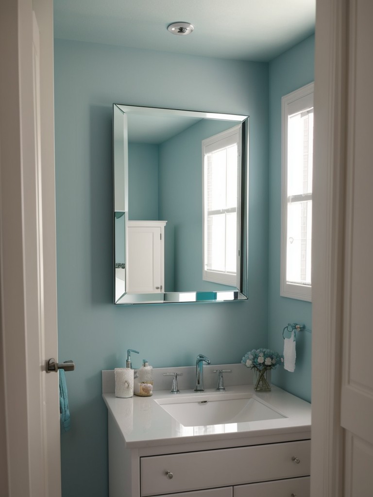 Mirrored Magic: Transform Your Apartment with Teal Bedroom Inspiration!