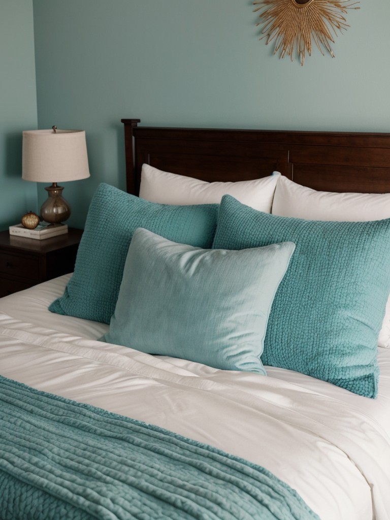 Cozy Teal Bedroom: Transform Your Space with Plush Textures