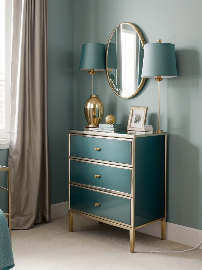 Teal Bedroom Transformation: Bring the Chic with Metallic Accents!