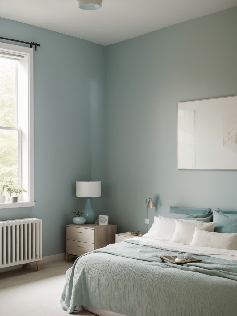 Minimalist Teal Bedroom: Serene and Clutter-Free Décor Ideas