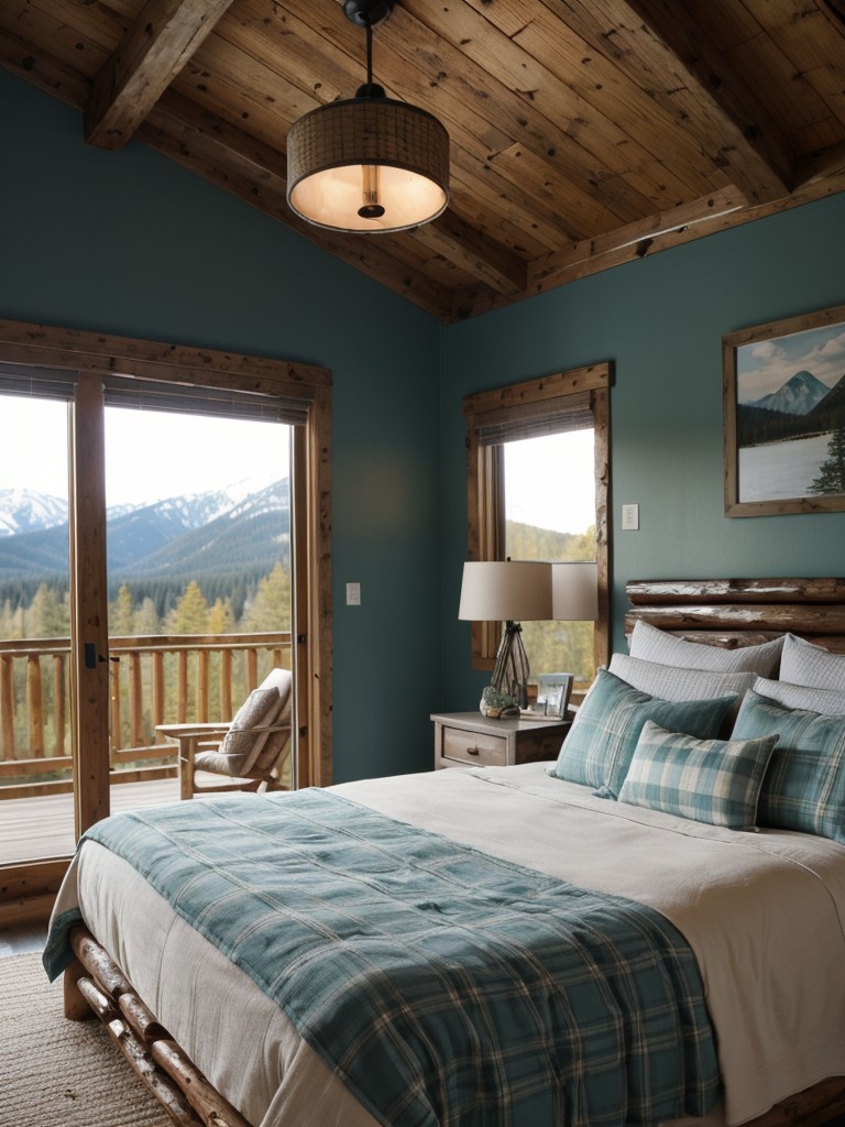 Rustic Retreat: Bring the Outdoors In with Teal Bedroom Decor