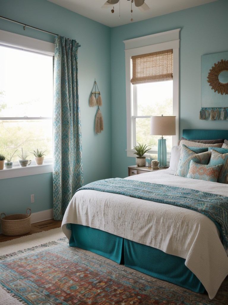 Boho-Chic Vibes: Teal Apartment Decor Ideas