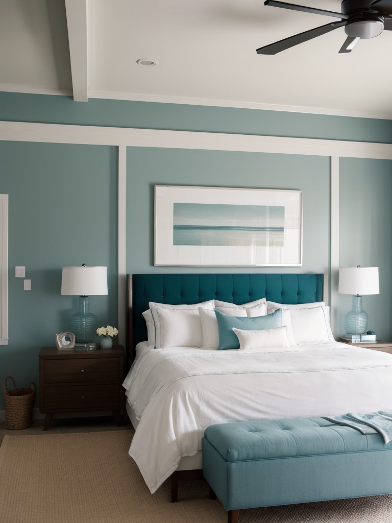 Coastal Chic: Teal Bedroom Escape.