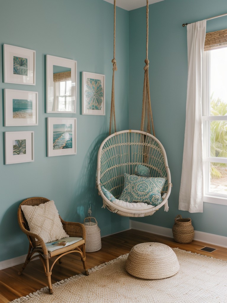 Coastal Retreat Vibes: Boho-chic Teal Bedroom Decor