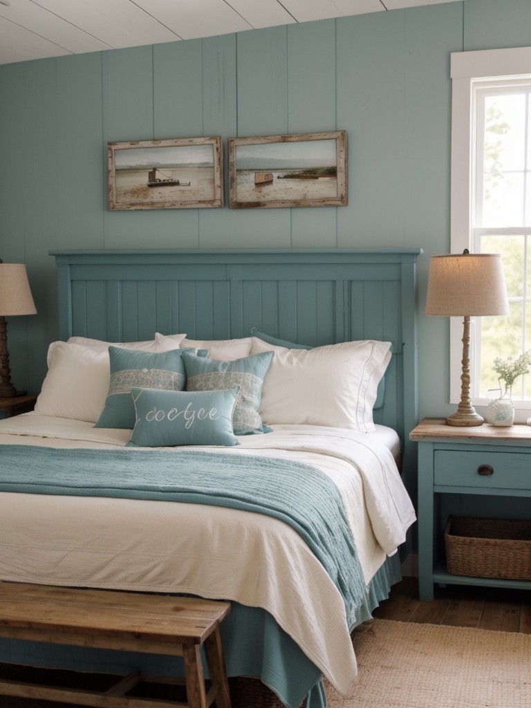 Cozy Coastal Retreat: Teal Bedroom Decor Ideas