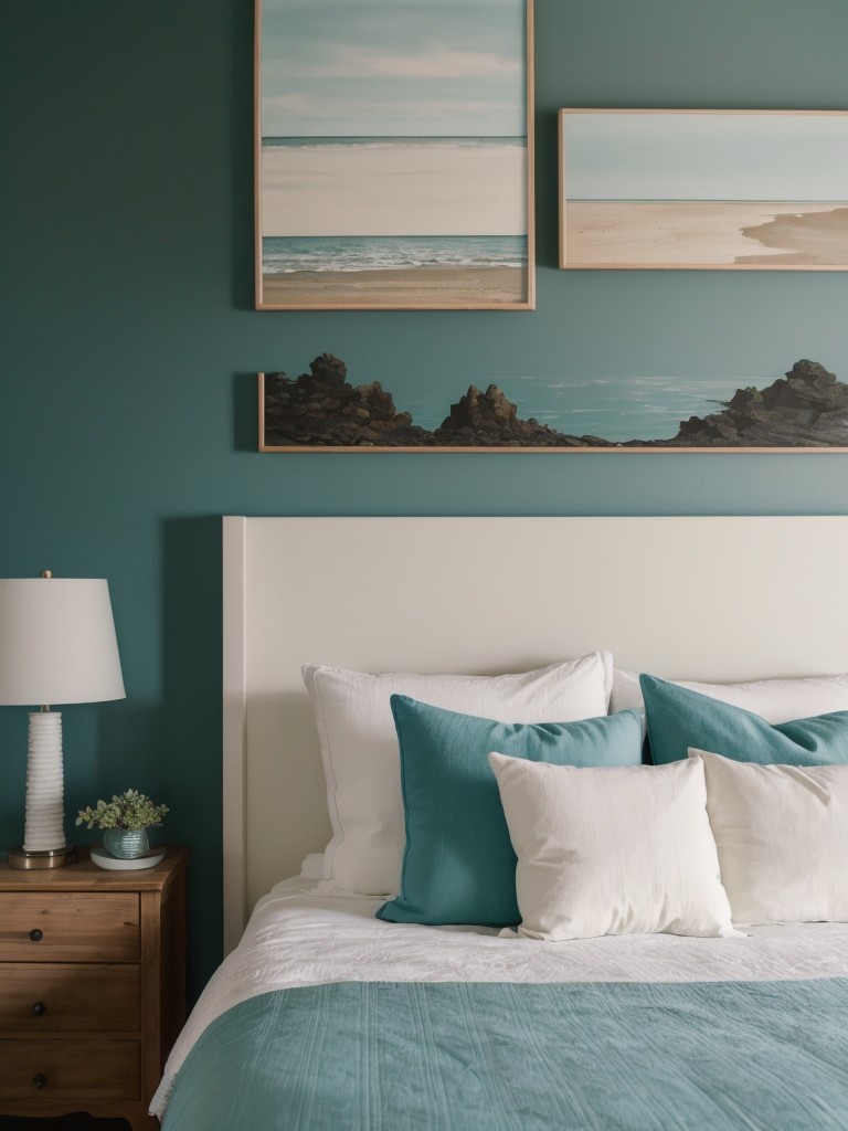 Coastal Bliss: Transform Your Apartment with Teal Bedroom Decor!