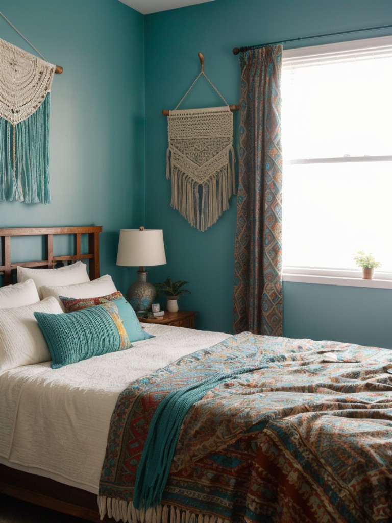 Boho Chic: Transform Your Apartment into a Teal Oasis!