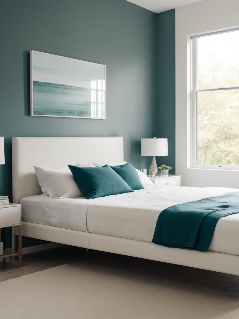 Minimalist Teal Bedroom: Simplicity & Serenity