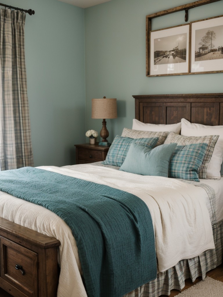 Rustic Farmhouse Bedroom: Cozy & Stylish Teal Makeover