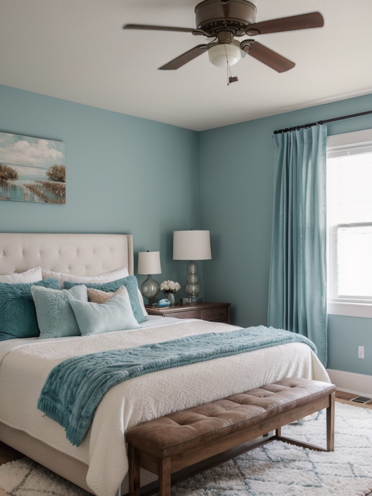 Cozy Teal Bedroom Transformation: Plush Textiles for Stylish Retreat