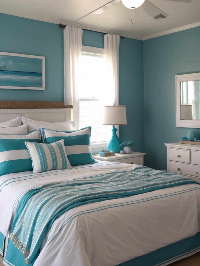 Transform Your Bedroom with Teal Decor and a Splash of Nautical Vibes!