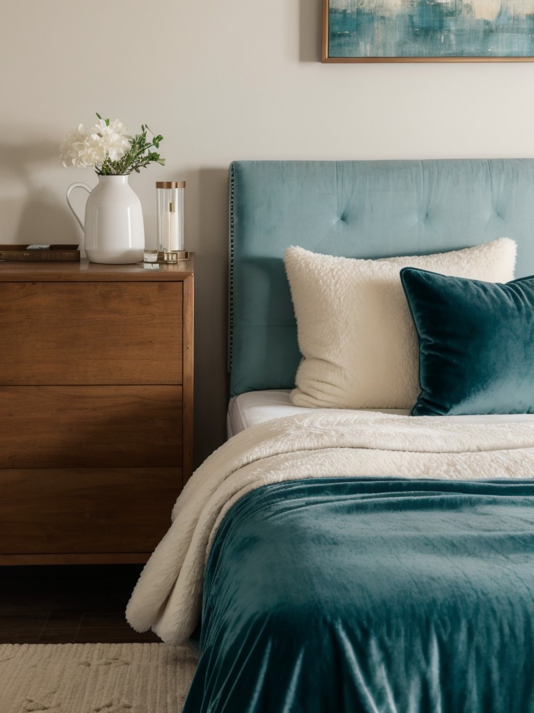 Cozy & Chic: Elevate Your Apartment Bedroom with Teal Decor