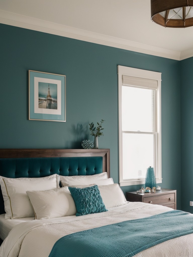 Transform Your Bedroom with Teal Decor: Elevate with Statement Art!