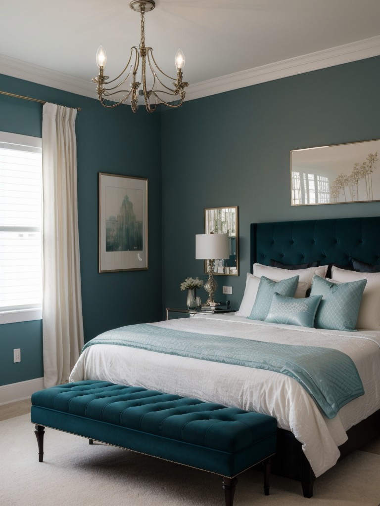 Turn Your Bedroom into a Teal Haven with Luxury Lighting