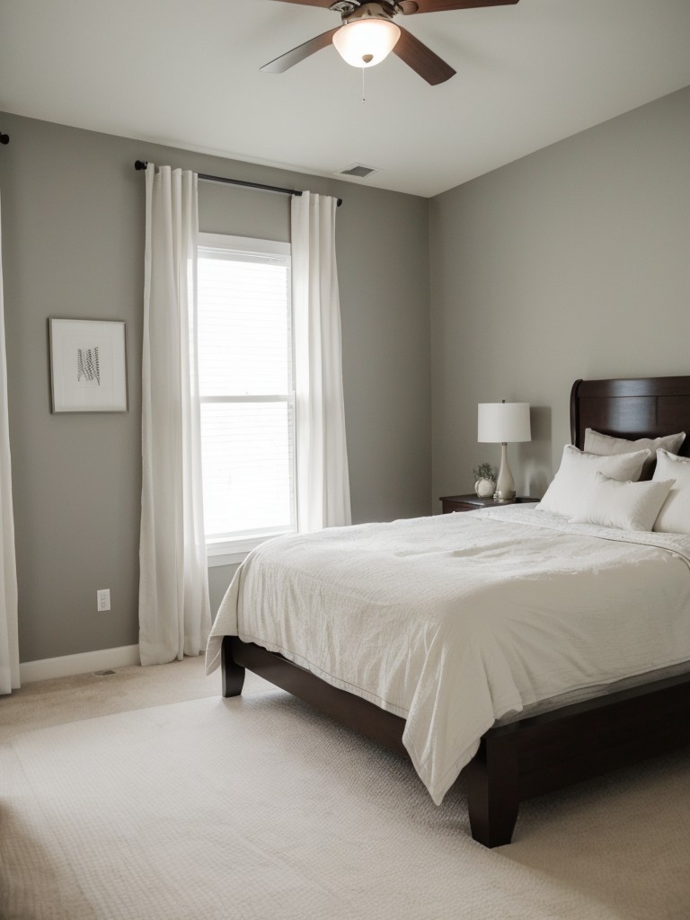 Serene Minimalist Bedroom: Embrace Clean Lines & Uncluttered Spaces for Restful Sleep