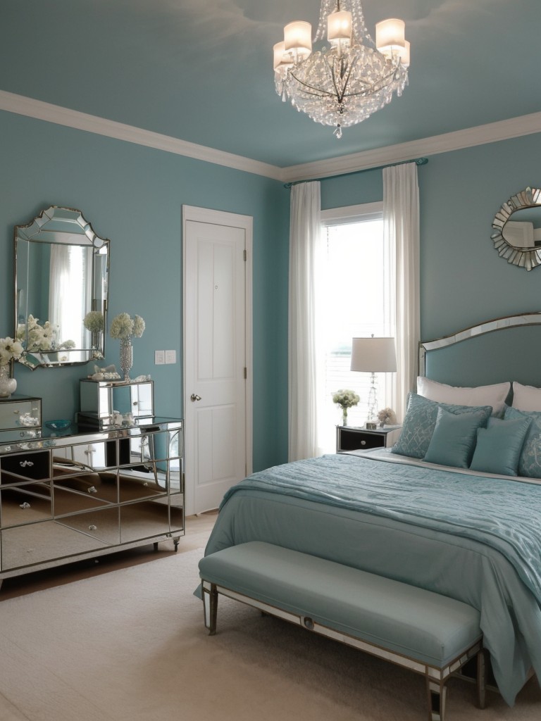 Glam up your bedroom with teal decor ?