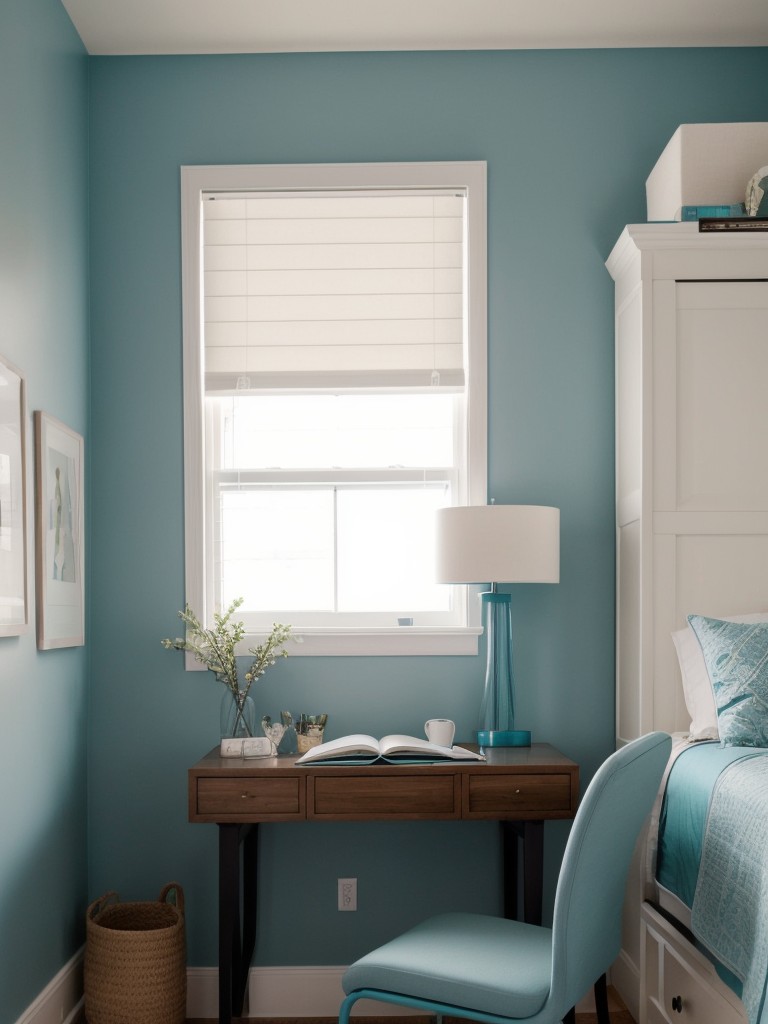 Teal Apartment Bedroom: Stylish and Serene Space