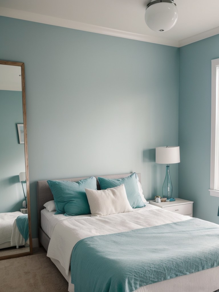 Teal Bedroom Makeover: Mirror Magic for Max Space