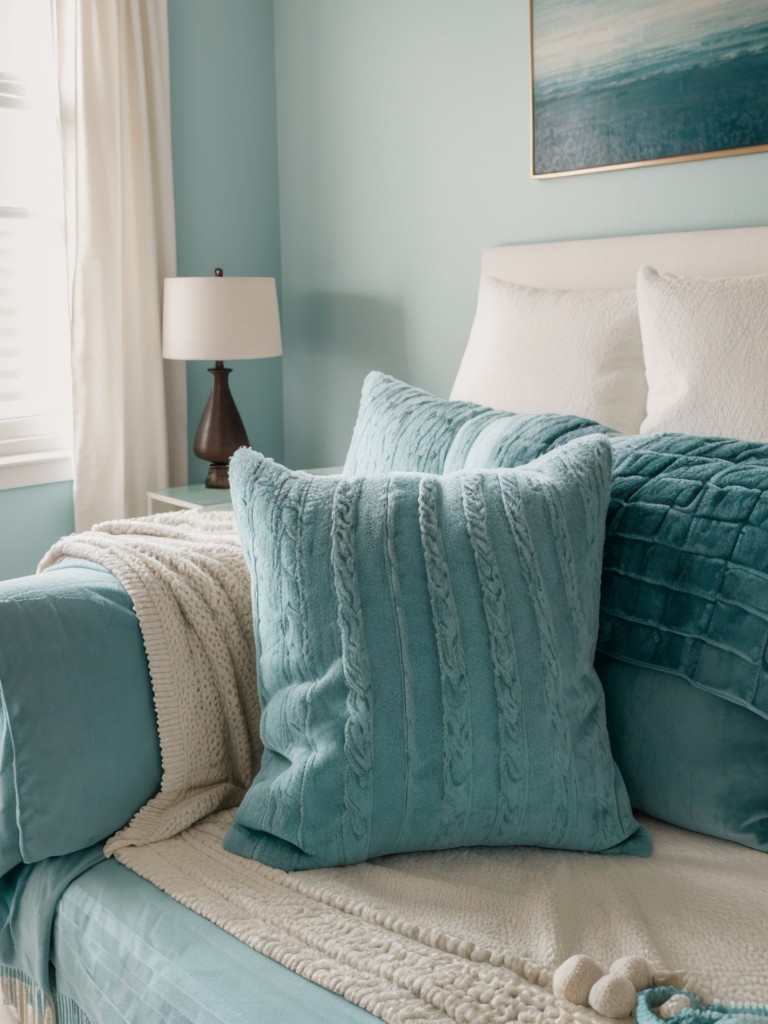 Cozy Teal Bedroom: Transform Your Space with Texture