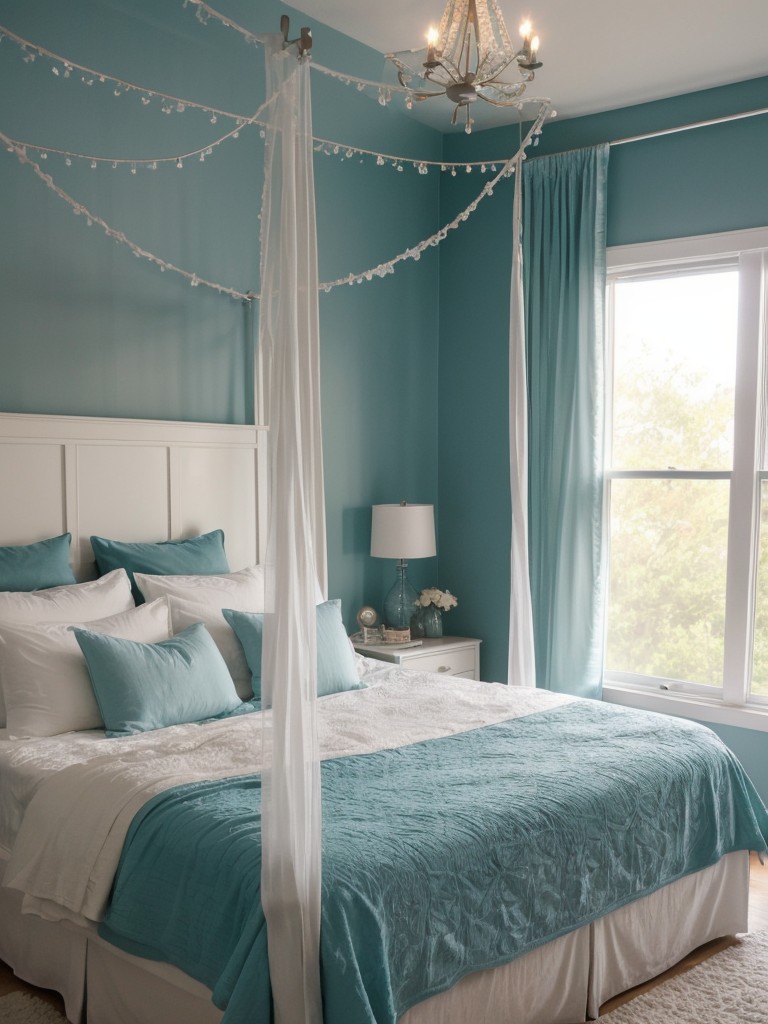 Transform your apartment with a teal bedroom makeover!