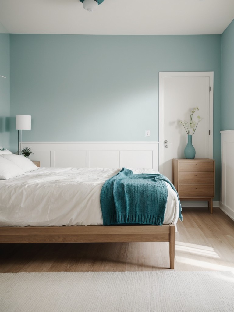 Create a Calming Scandinavian Bedroom with Teal Decor