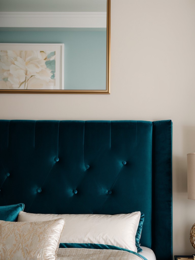 Chic & Luxe: Elevate your Bedroom with Teal Velvet Decor