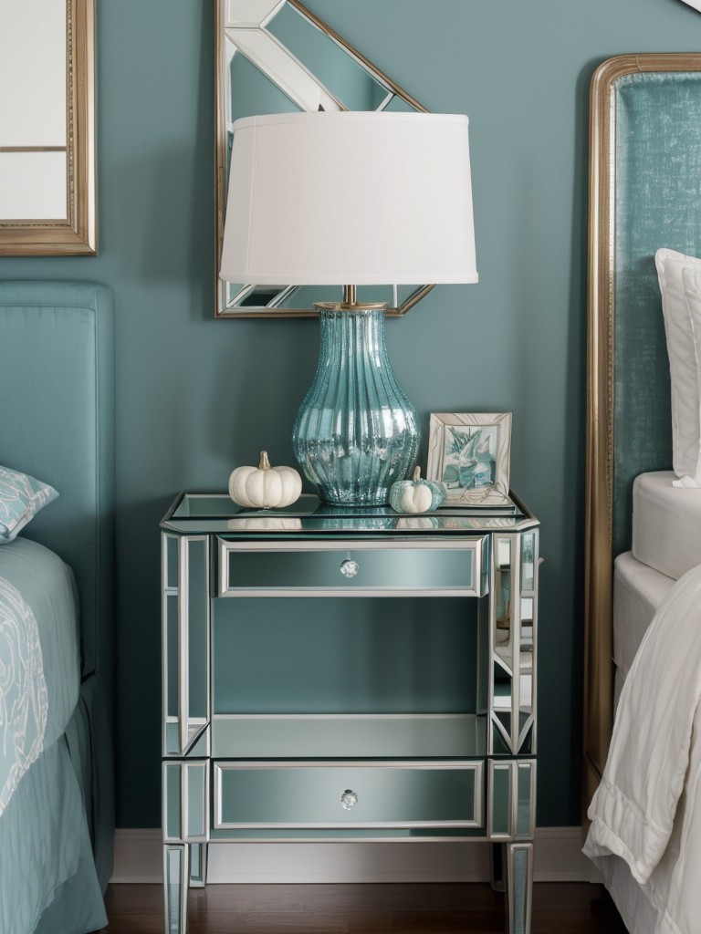 Chic & Sophisticated Teal Bedroom Decor: Modernize with Metallic Accents!