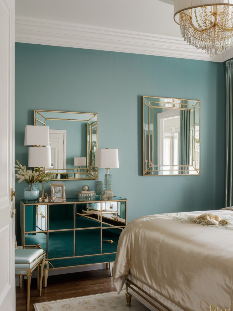 Tropical Teal Retreat: Transform Your Apartment with Luxurious Bedroom Decor