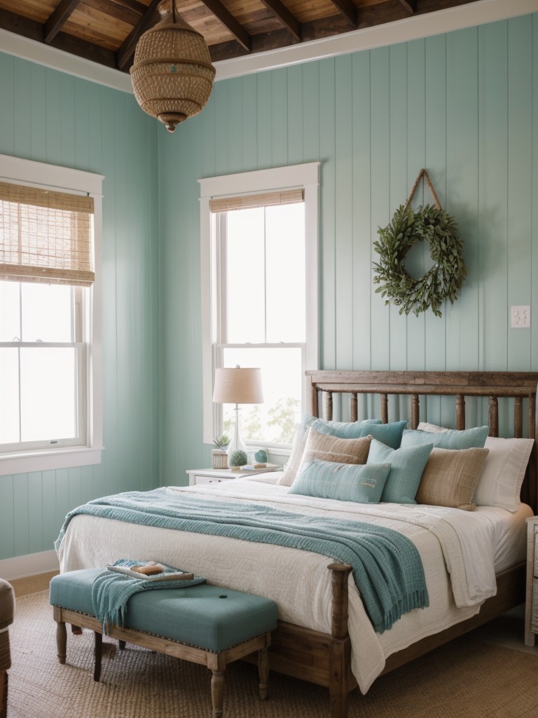 Create a Tropical Oasis in Your Apartment with Teal Bedroom Decor