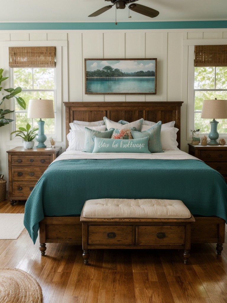 Tropical Apartment Vibes: Teal Bedroom Decor Inspiration!