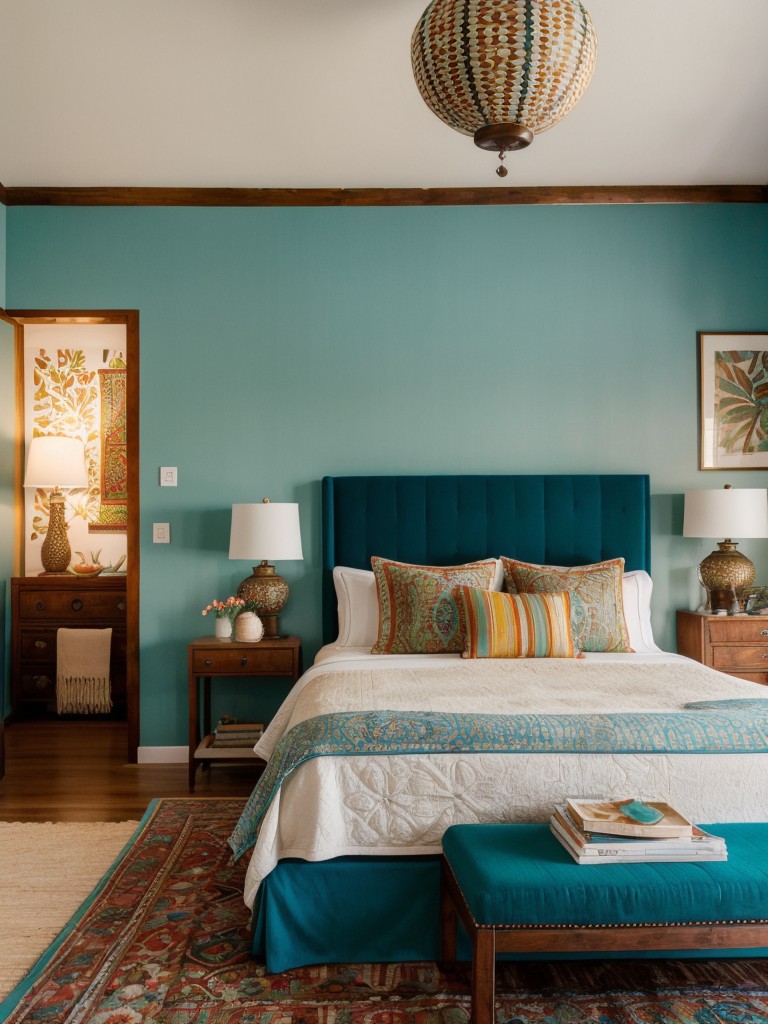 Get Exotic Vibes with Teal Apartment Decor!