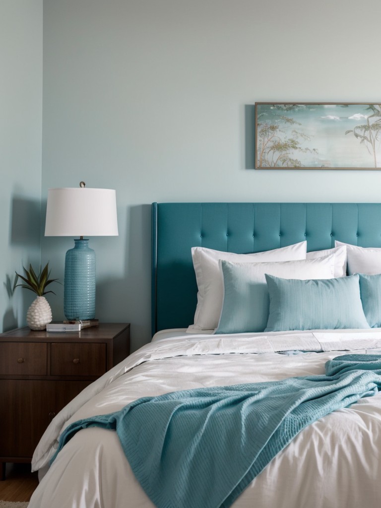 Tropical Teal Retreat: Serene Bedroom Decor Ideas.