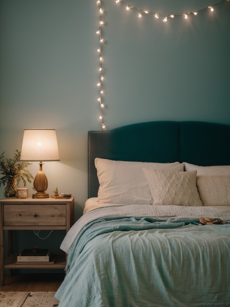 Cozy Teal Boho Vibes: Elevate Your Apartment Retreat!