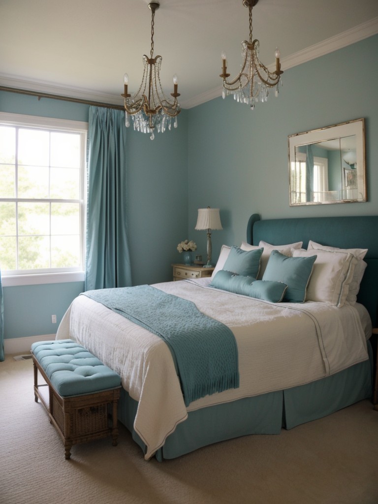 Timeless Teal: Charming Vintage Decor for Your Bedroom!