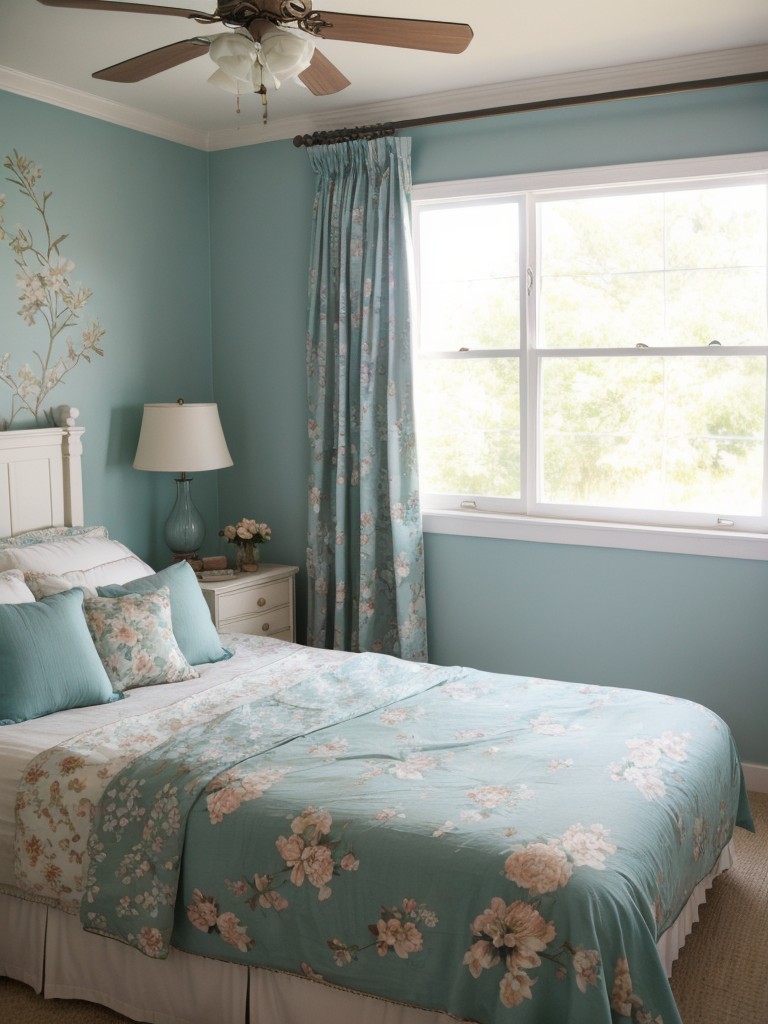 Timeless Teal Bedroom Decor: Vintage Charm for Your Apartment