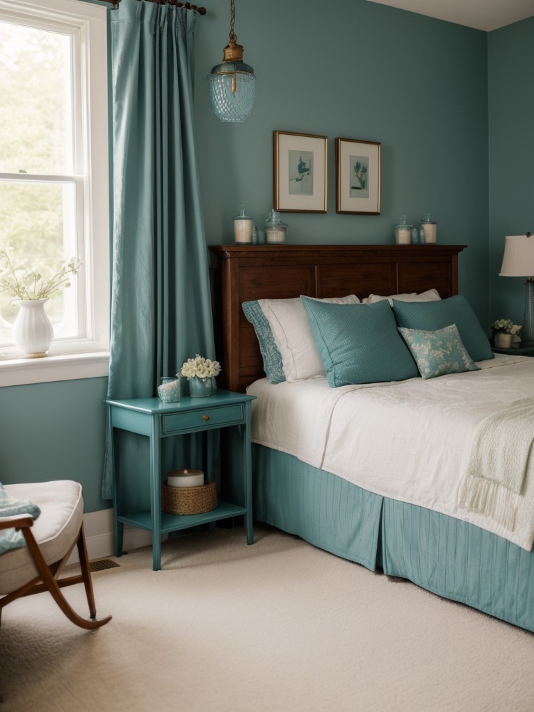 Timeless Teal: Vintage Charm for Your Apartment