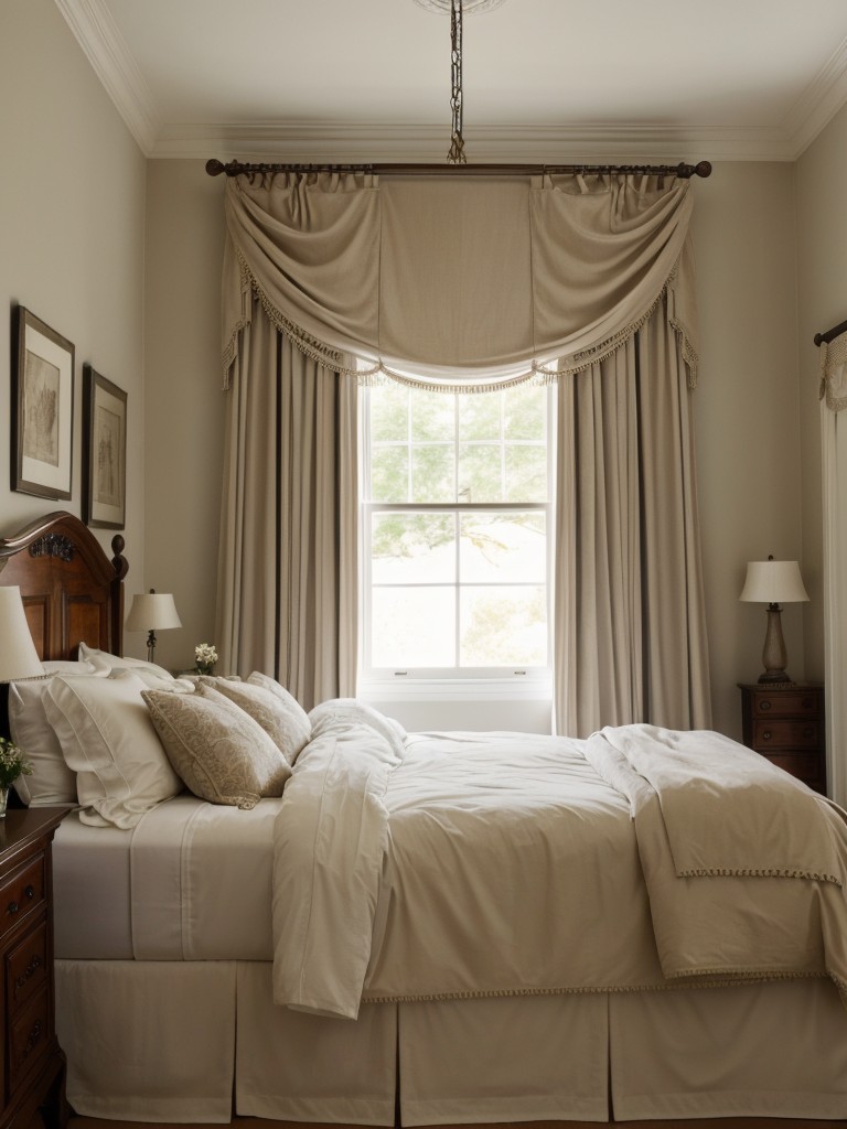 Sophisticated Privacy: Elevate Your Bedroom with Elegant Draperies