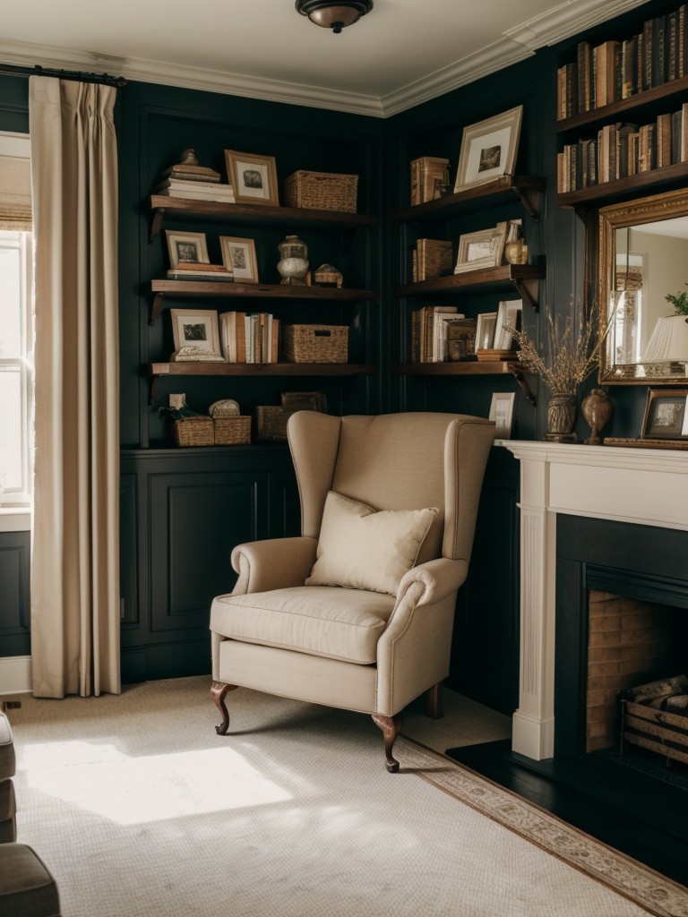 Cozy Reading Nook: Classic Bedroom Decor for Book Lovers